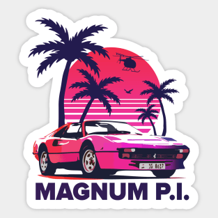 Magnum PI Sticker